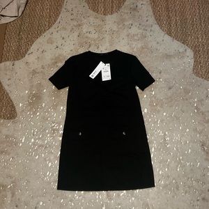 Zara suede shift dress